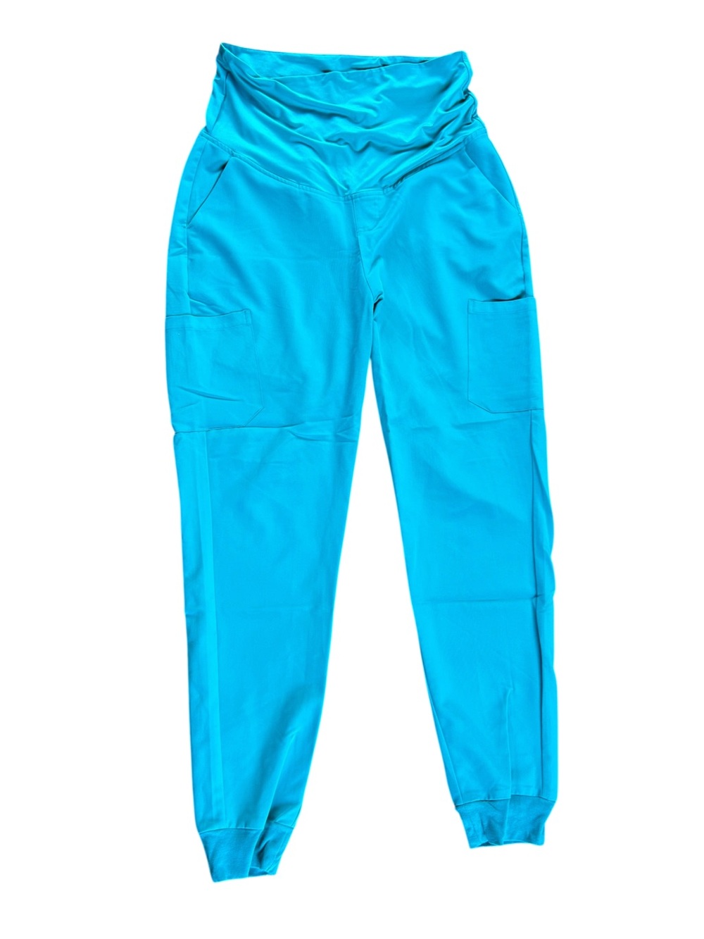 Mandala Maternity Large Tall Teal Scrub Jogger Pant